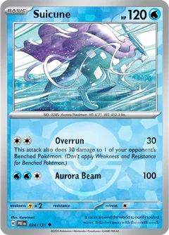 Suicune Poke ball Holo 24